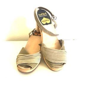 Swedish Hasbeens Suede Platforms